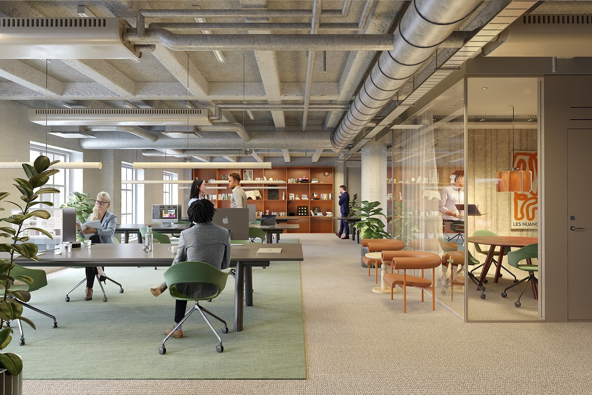 Visionsbild, kontorsmiljö