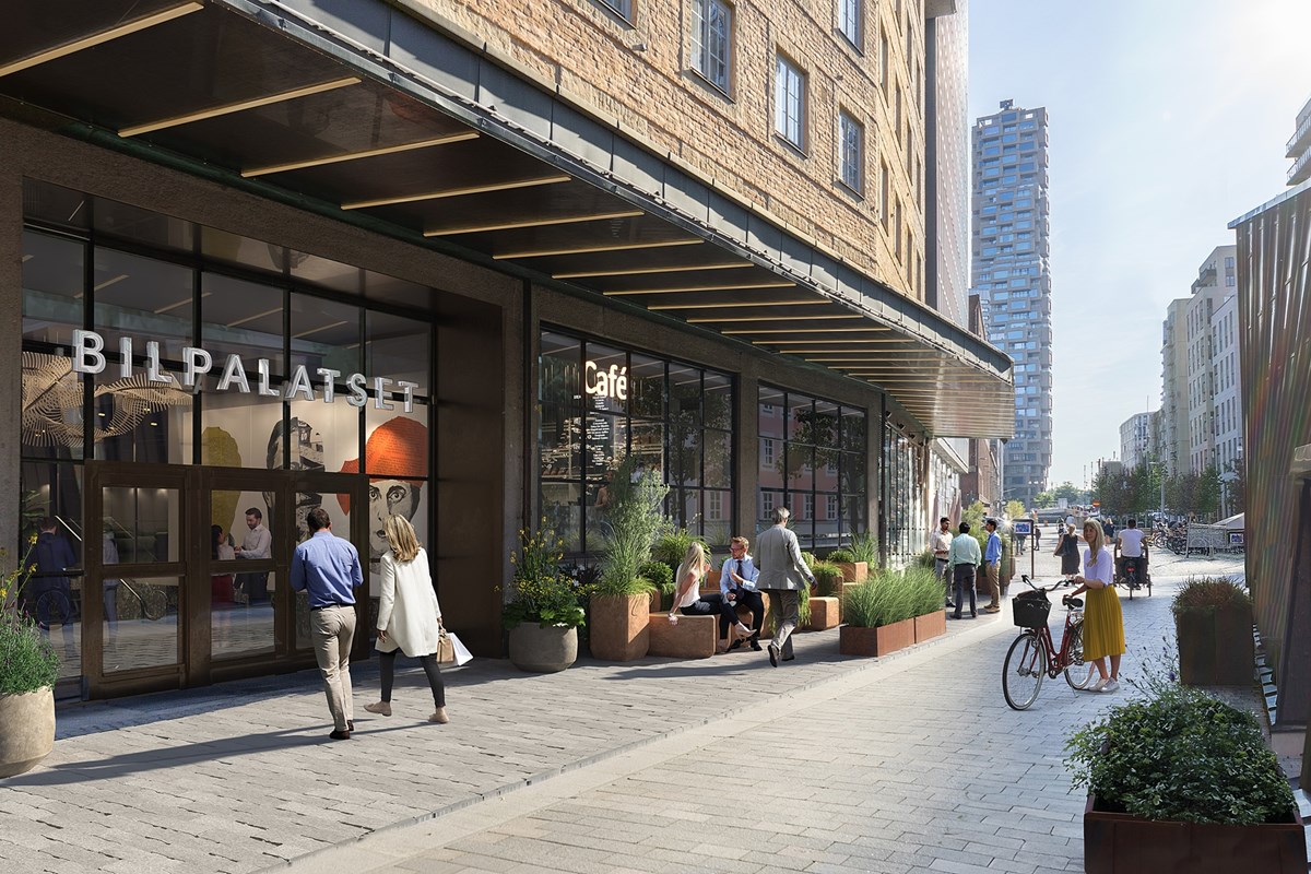 Visionsbild, entré Norra Stationsgatan